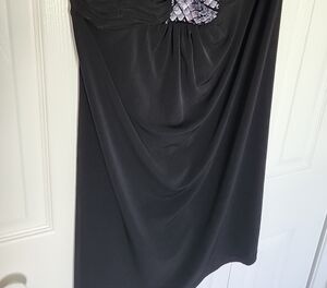 Strapless Black dress with RinestoneCleavage Bling Soze 12